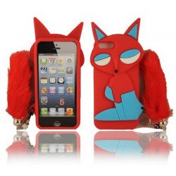 iPhone 5 5S 3D Fox Case (Red-Blue)